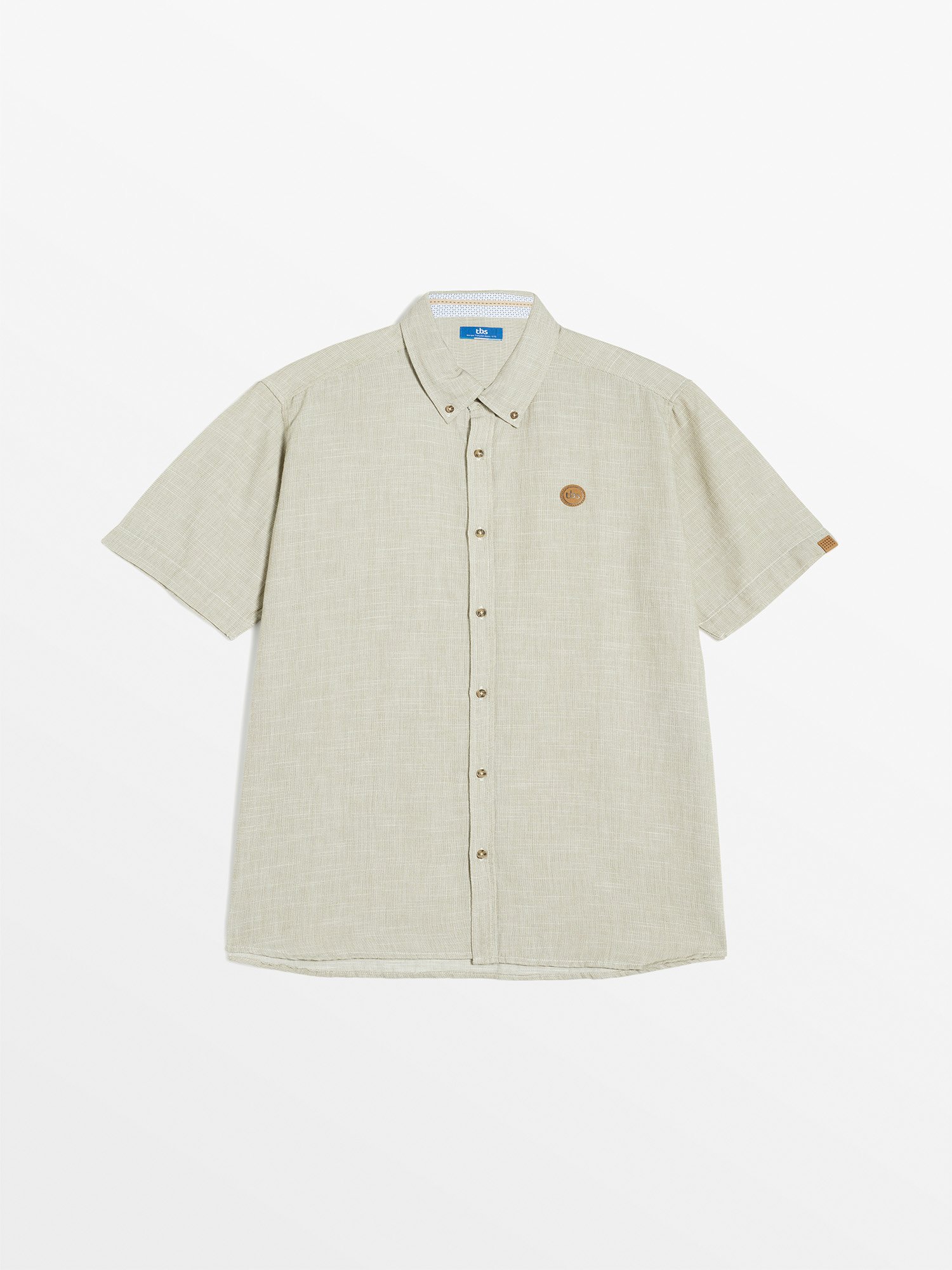 Chemise Homme Légère Coton Kaki