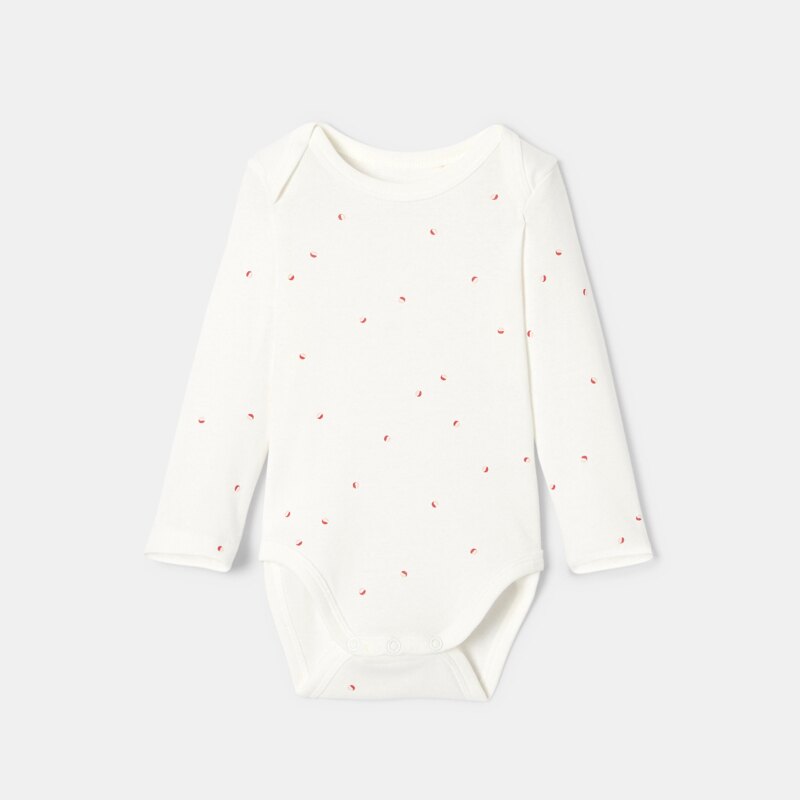 Lot de 3 bodies manches longues en coton bio rose mixte Absorba Rose