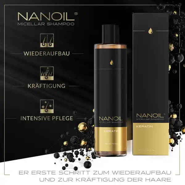 Mizellenshampoo mit Keratin