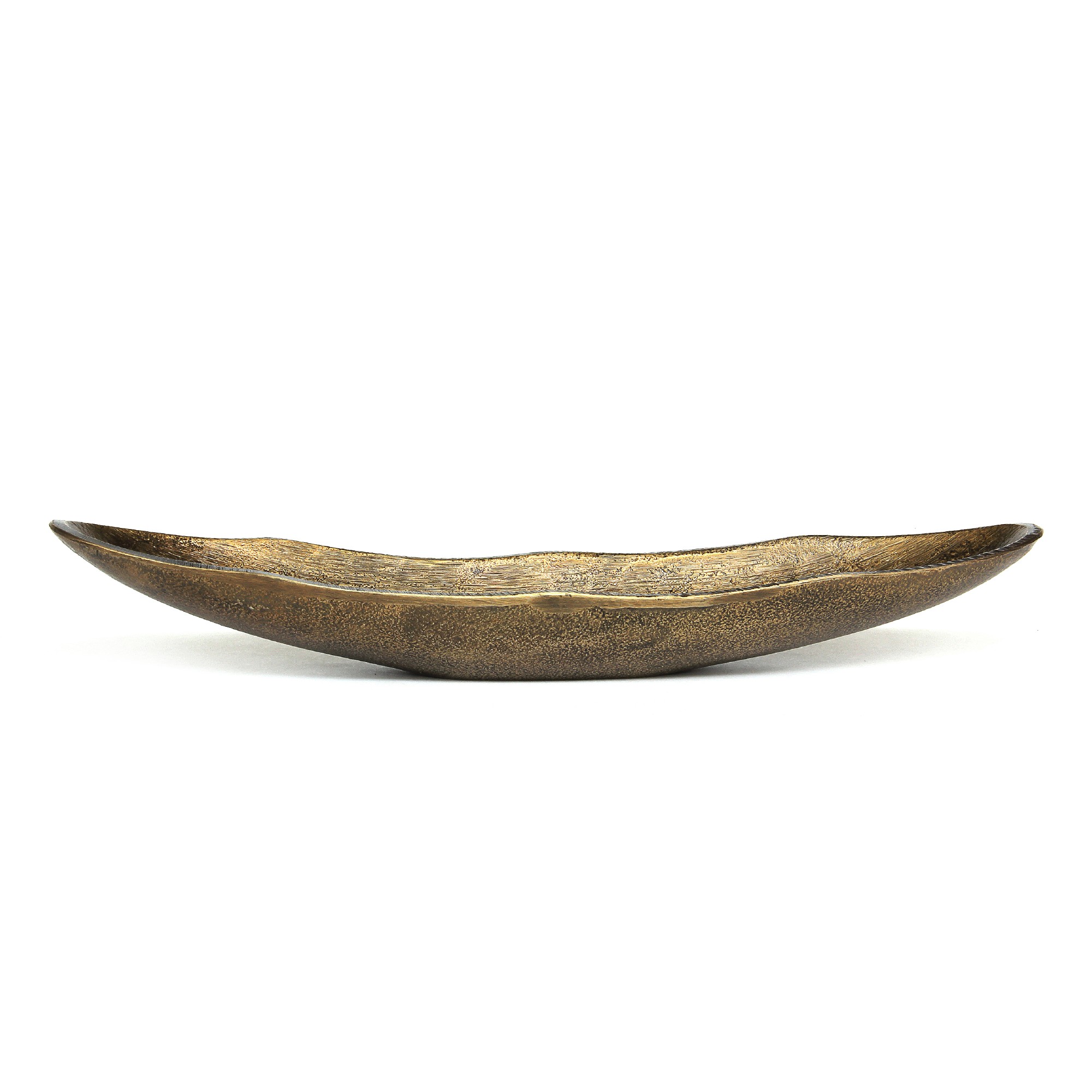 Schale 'Panarea', messing, T 10 cm, B 37 cm, H 6 cm von fischer's lagerhaus