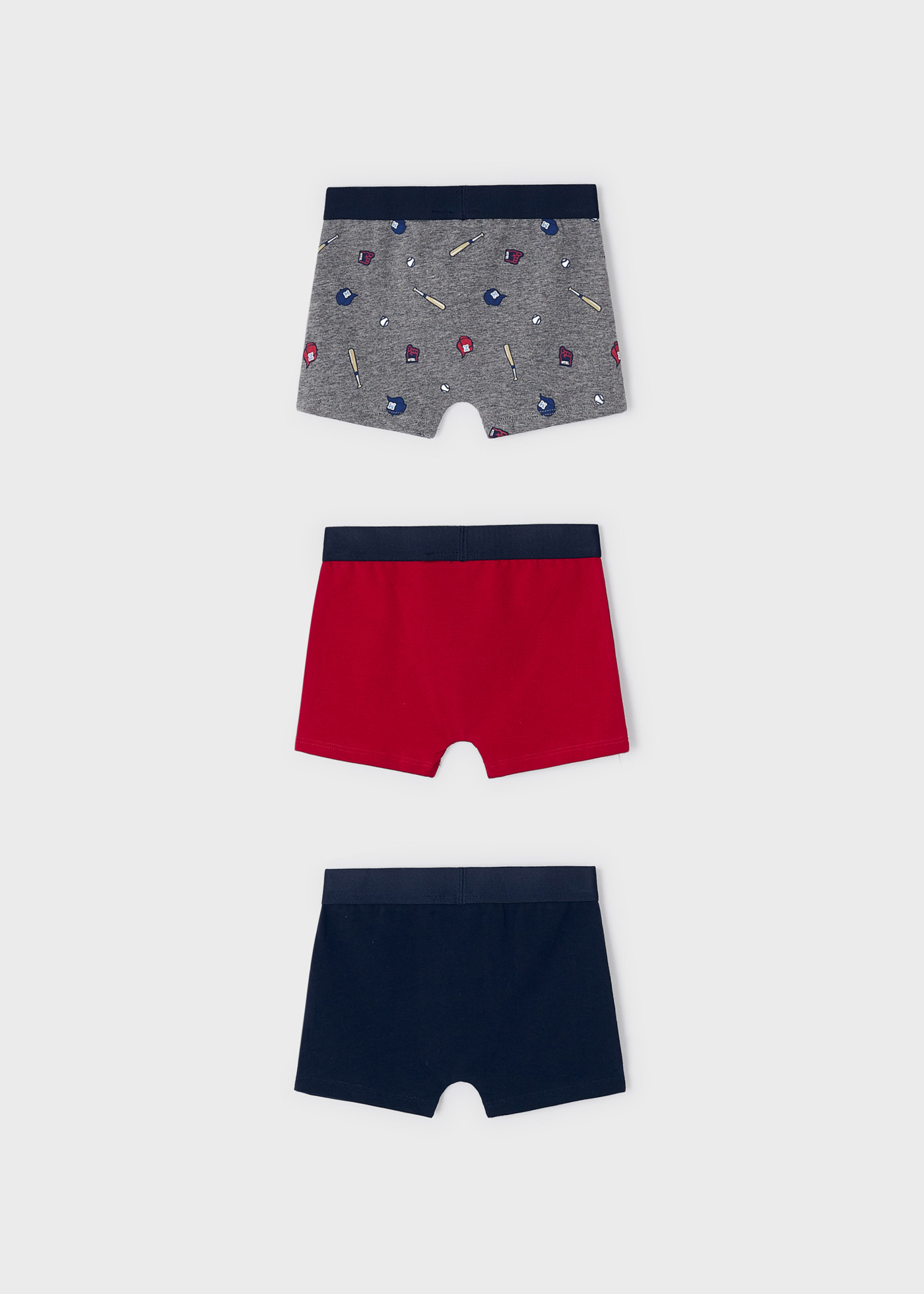 Conjunto de 3 cuecas boxer para meninos