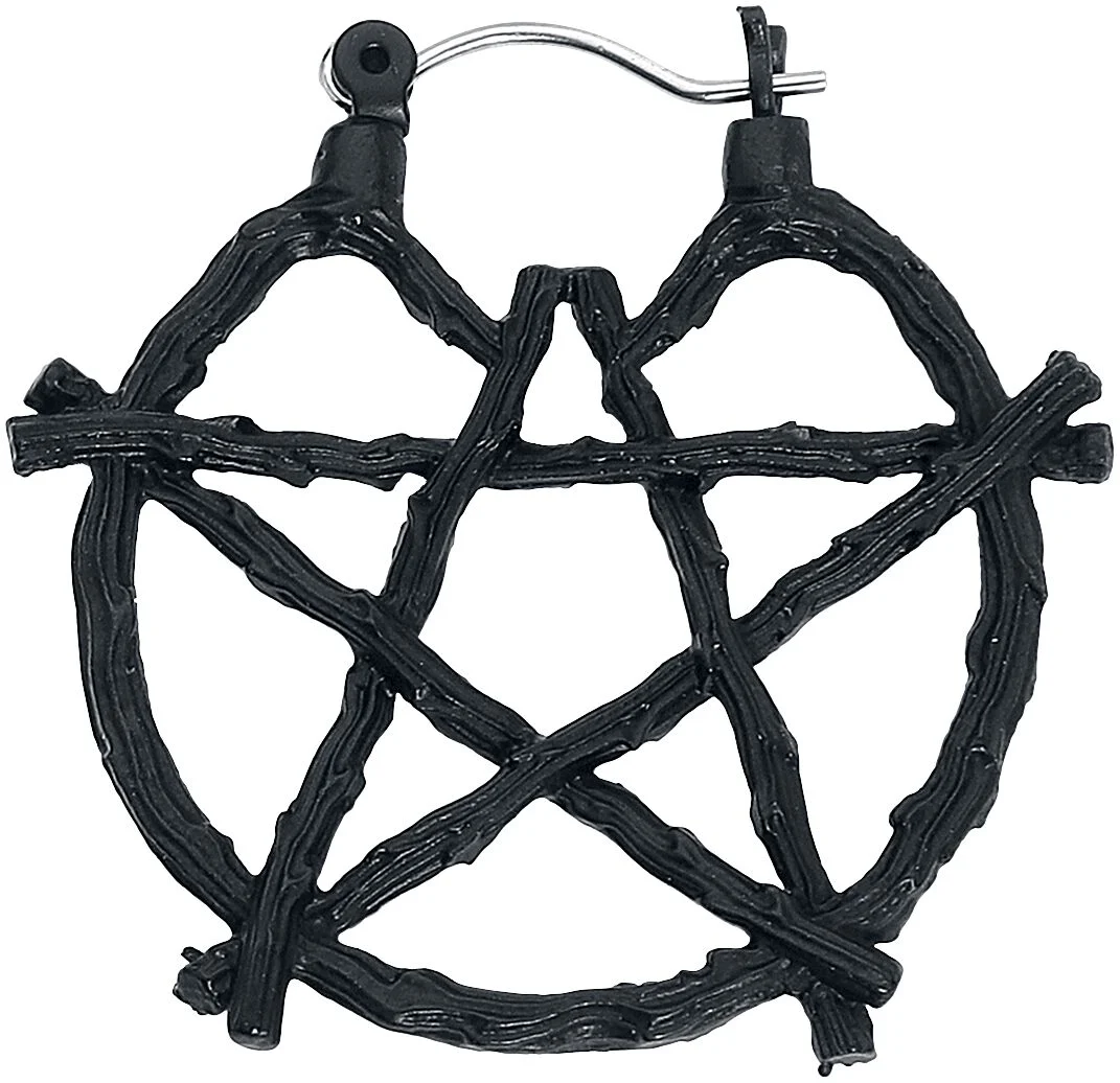 Pentagramme | Gothicana by EMP Boucles d'oreilles