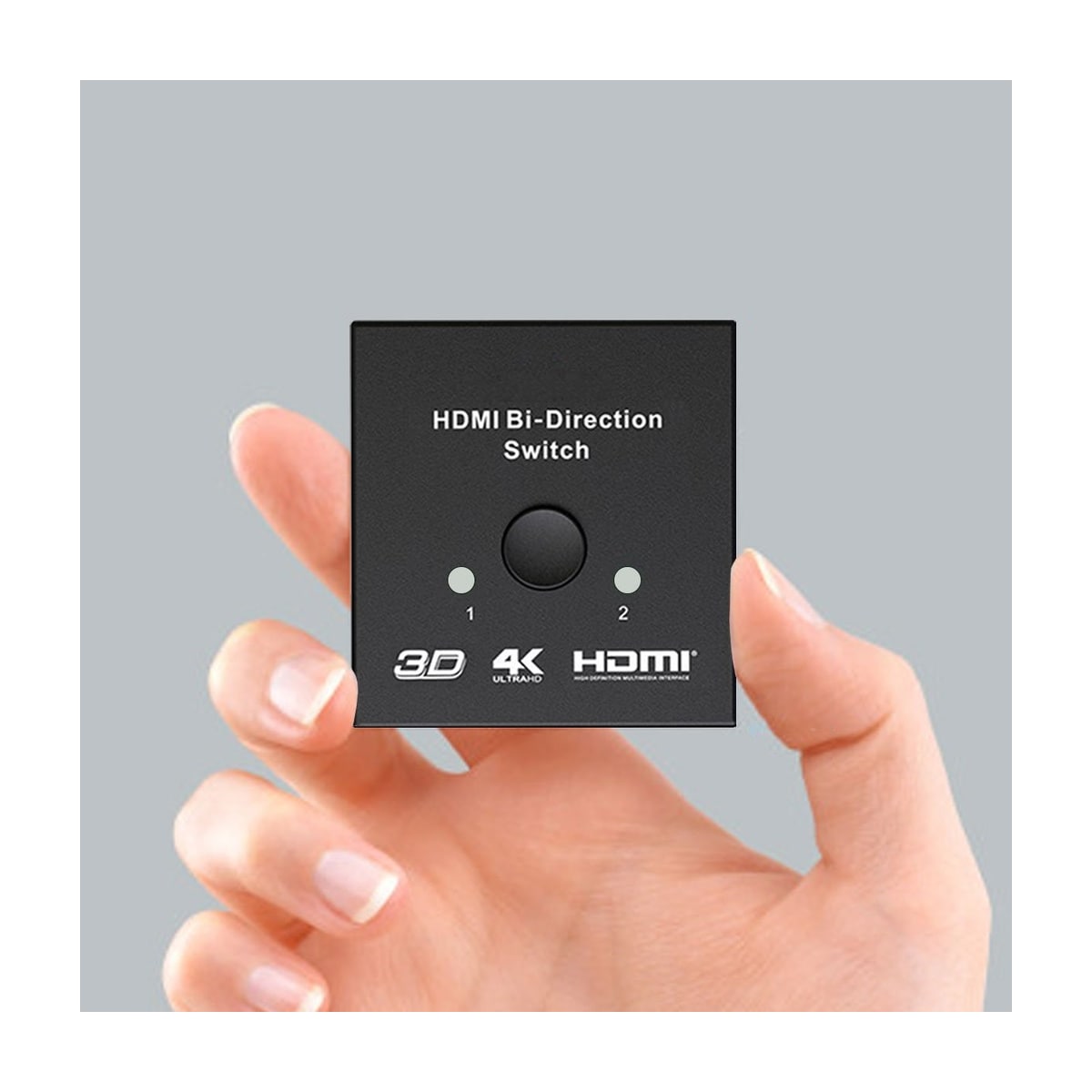 HDMI toveis splitter/bryter 2x2