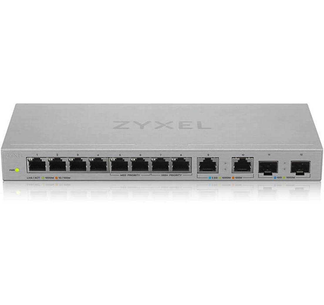 Switch XGS1010-12 v2 12 Port<br>Unmanaged 8-Port GbE und 2-Port 2.5G Switch mit 2 10G Uplink