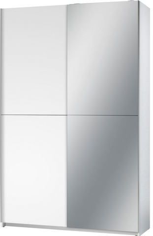 Schlafkontor - Fast - Kledingkast - Met Spiegel - 125x195x38cm