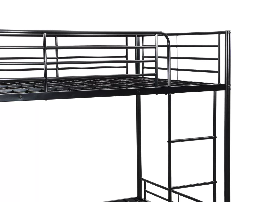 Lits superposés - 2 x 120 x 190 cm - Noir - DUOTIS II