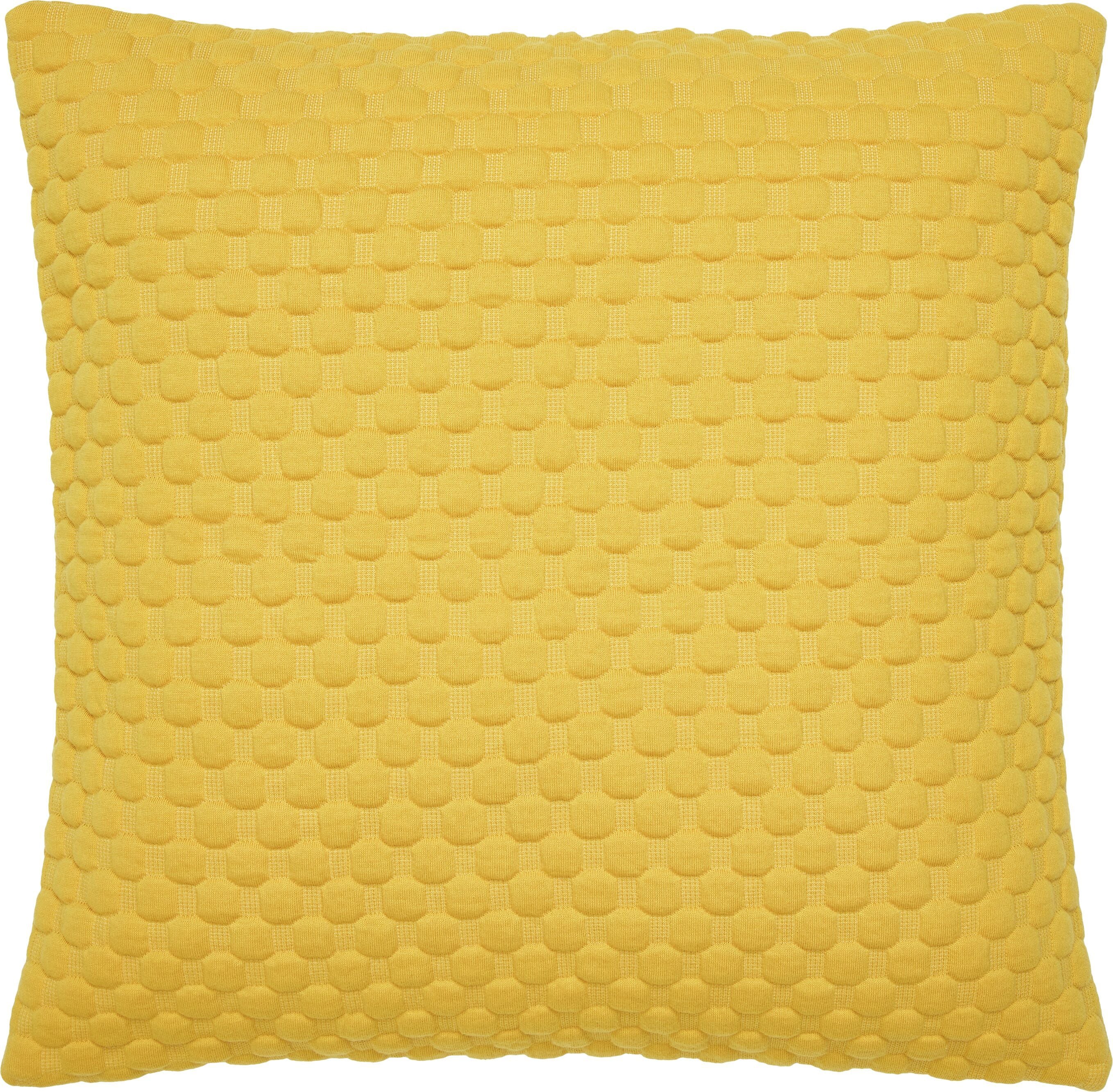 NELE Zierkissen - Gelb / B: 50.0 cm x H: 50.0 cm