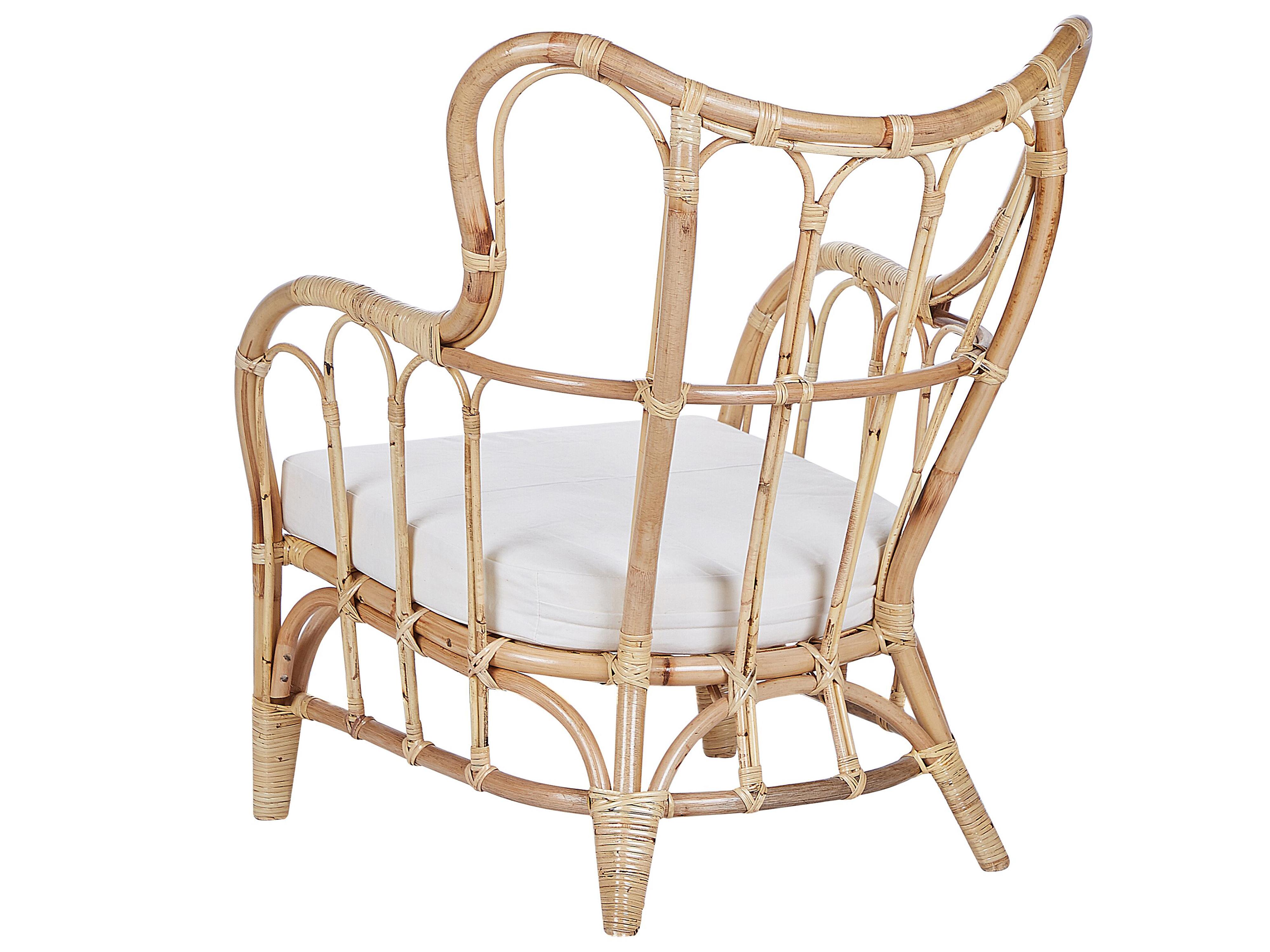 Loungeset met tafel 4-zits BRINDISI Rotan Natuurlijk