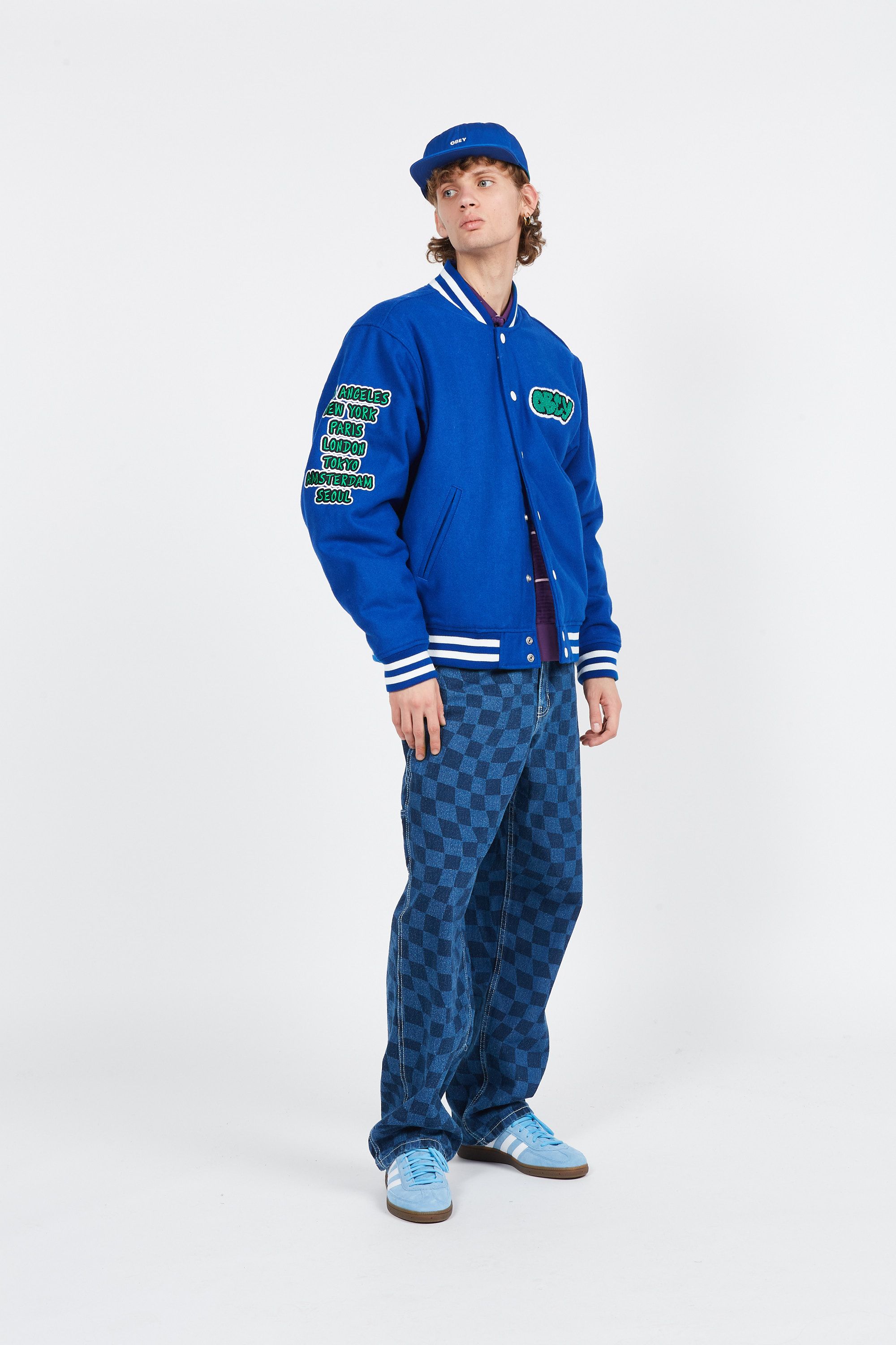 OBEY Veste BOU 121800552 RO CA VARSIT Bleu