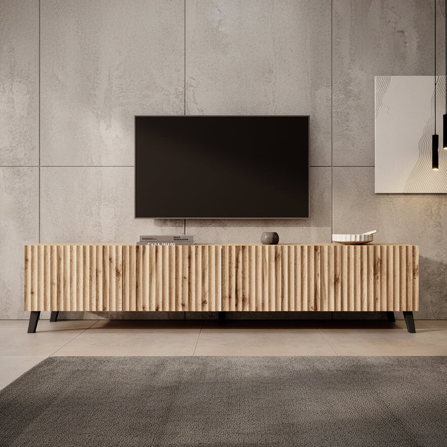 Pepinos 2 - TV-Meubel - Eiken - 200x42x44 cm