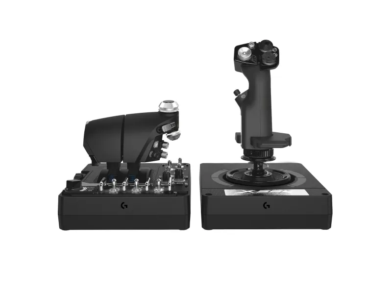 LOGITECH G Saitek Pro Flight X56 Rhino - Joystick og speeder - kabling - for PC