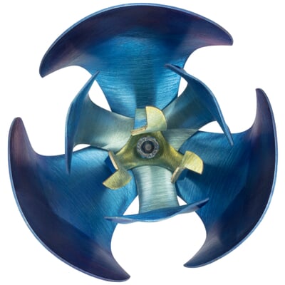 Pflanzstab Titanblüte, Blau