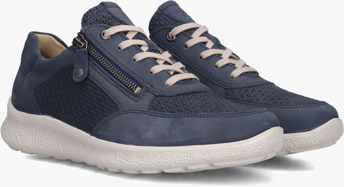 blauwe hartjes lage sneakers rap
