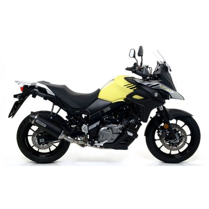 Silencieux Arrow Race-tech Alu Dark embout carbone - Noir