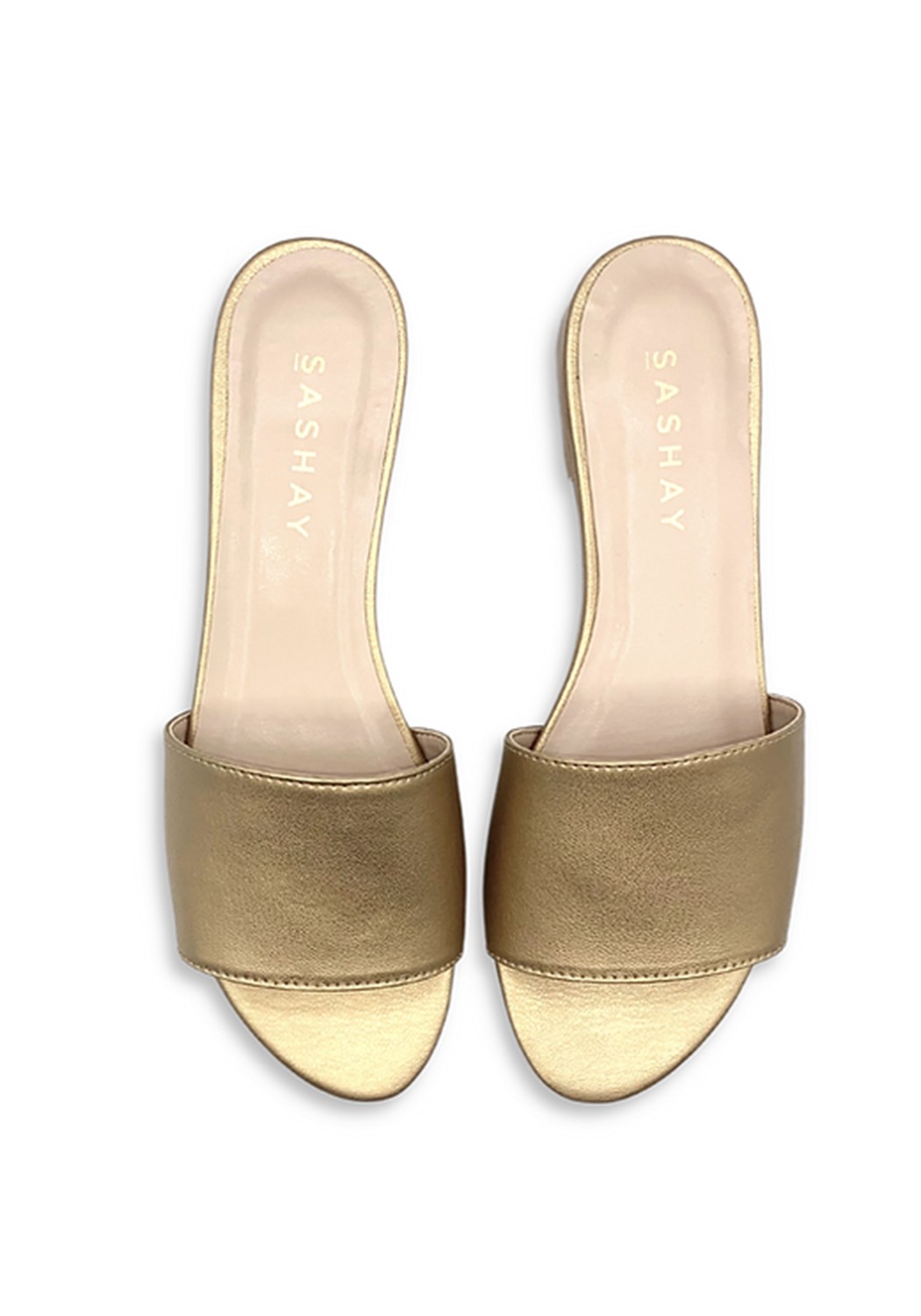 Sashay Sandale Mule Gold Plain