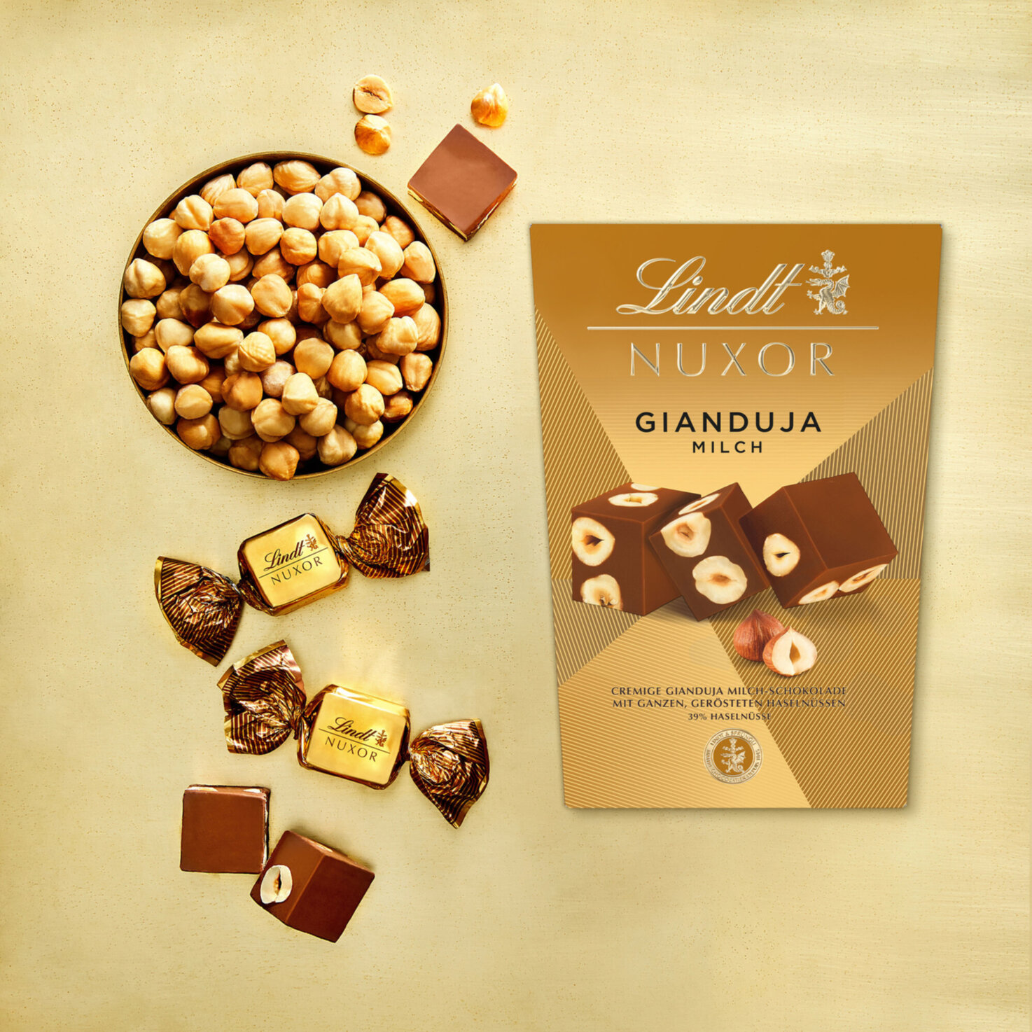 Lindt Nuxor Pralinés Milch Haselnuss
