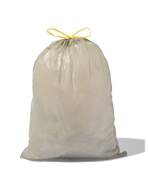 15 sacs-poubelle avec fermeture à coulisse 60L en plastique recyclé
