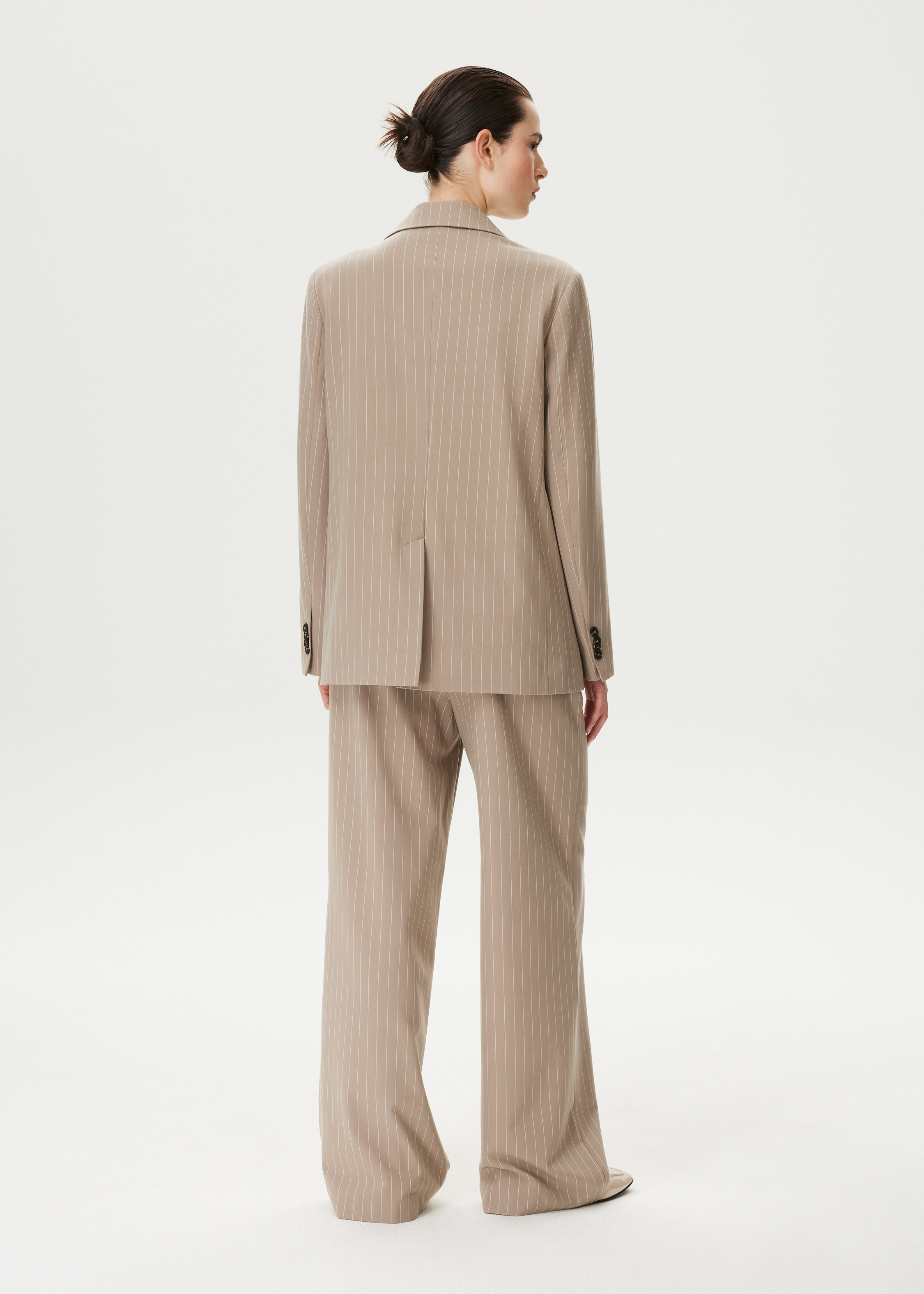 Pantalon met krijtstreep