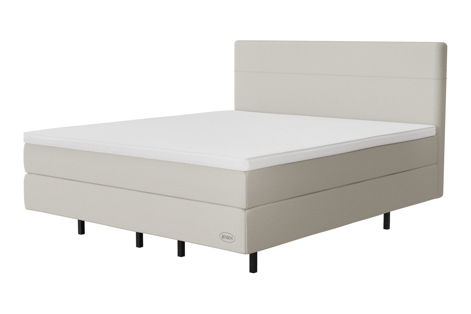 Opal Exact kontinental 160x200 cm Tekstil 185 sand, 2 Exact, medium/medium, seamless, Sleep III overmadrass og Flying Optics 18 cm