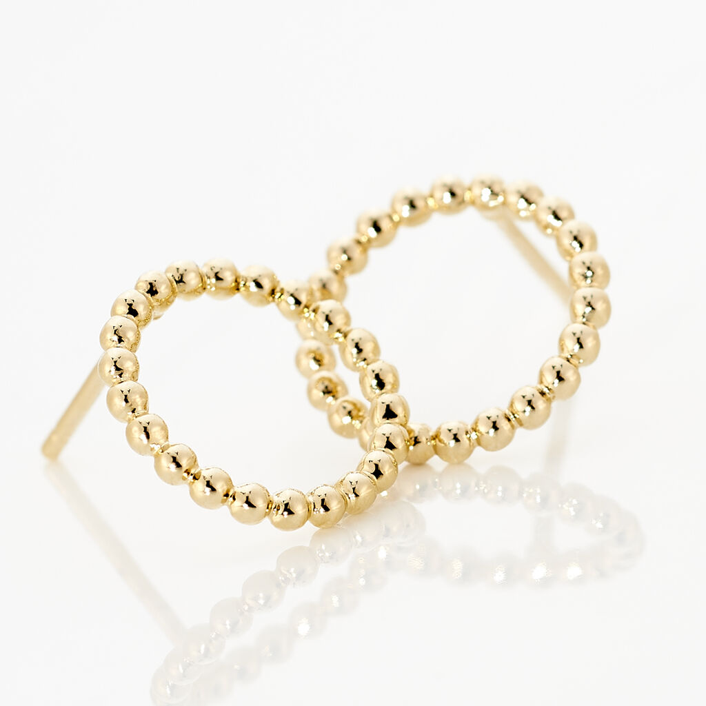 Boucles D'oreilles Puces Abigael Plaqué Or Jaune