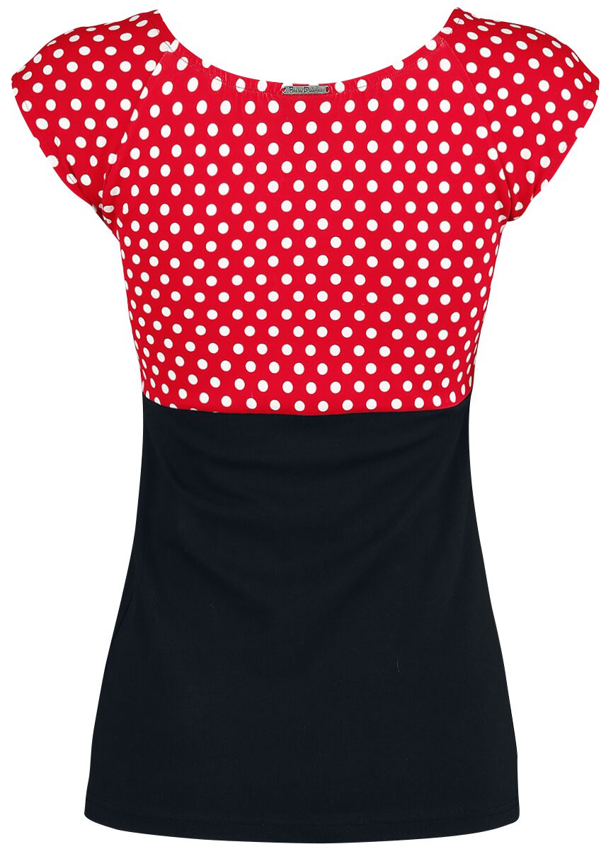 Haut Basique Rouge À Pois | Pussy Deluxe T-Shirt Manches courtes
