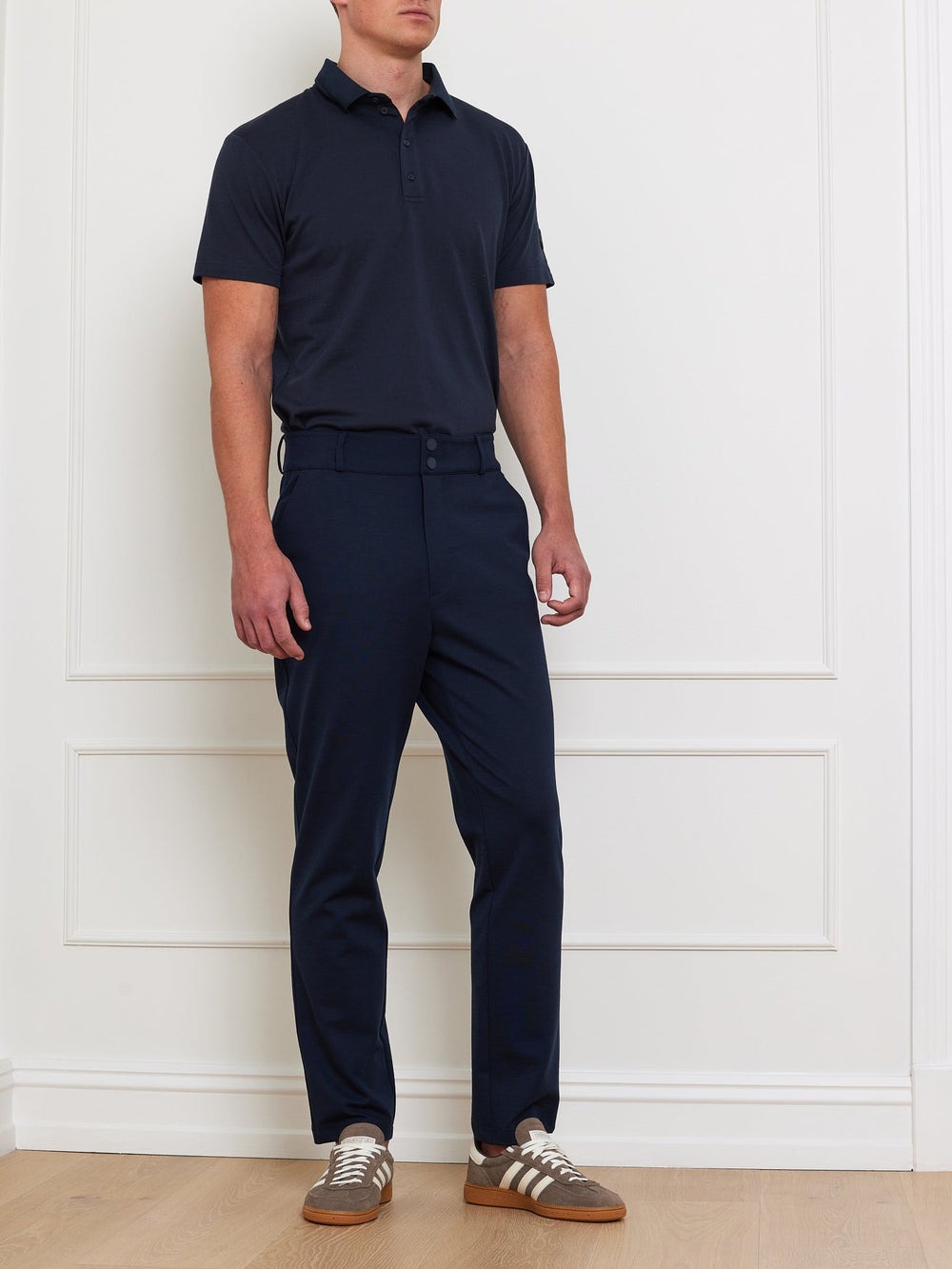 Medalist Piqué Polo Herre Navy Blue
