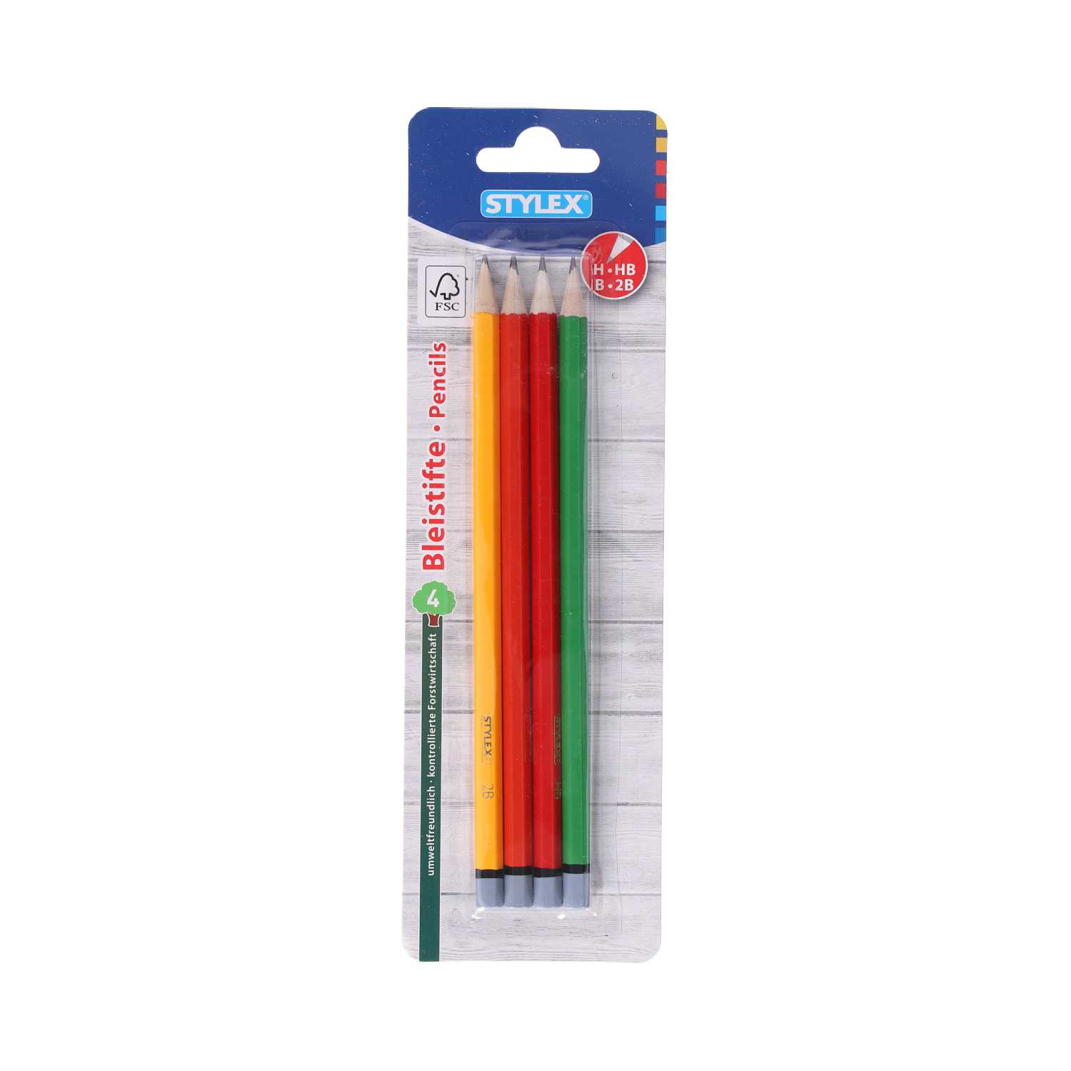STYLEX® Bleistifte versch. Härtegrade 4er