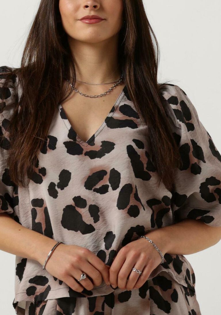 BY-BAR zand by-bar blouse juta cheetah blouse