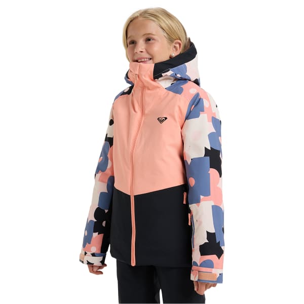Veste de ski ROXY SILVERWINTER GIRL PINK SALT PRIMA