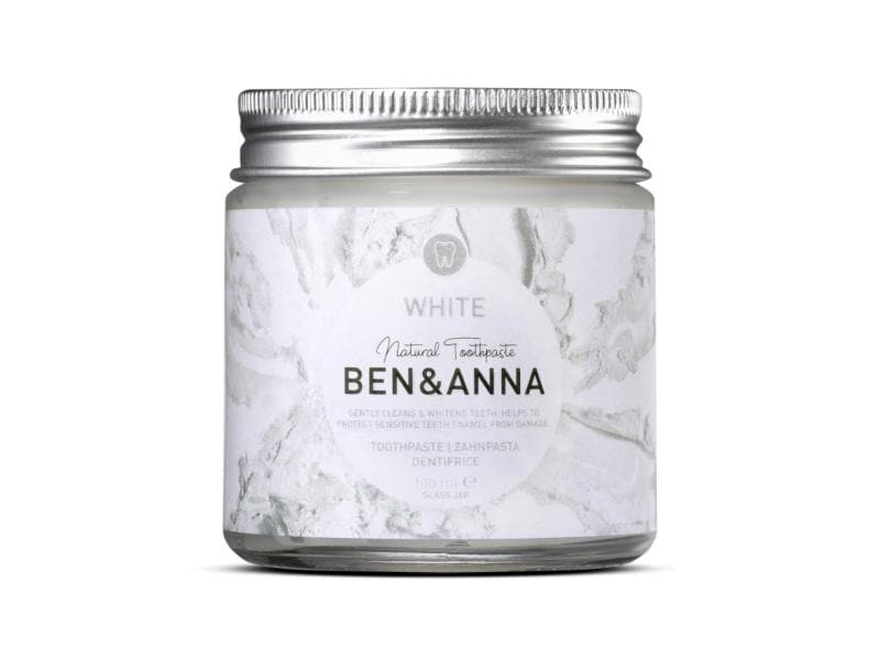 Ben & Anna Zahnpasta White 100 ml Natürliche und fluorfreie Zahnpasta mit Ananasextrakt für strahlend weisse Zähne