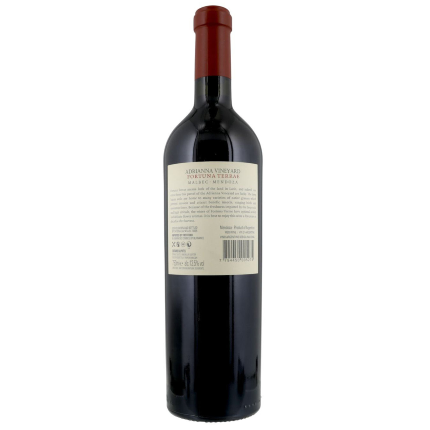Mendoza Malbec Adrianna Vineyard Fortuna Terrae Catena -75cl