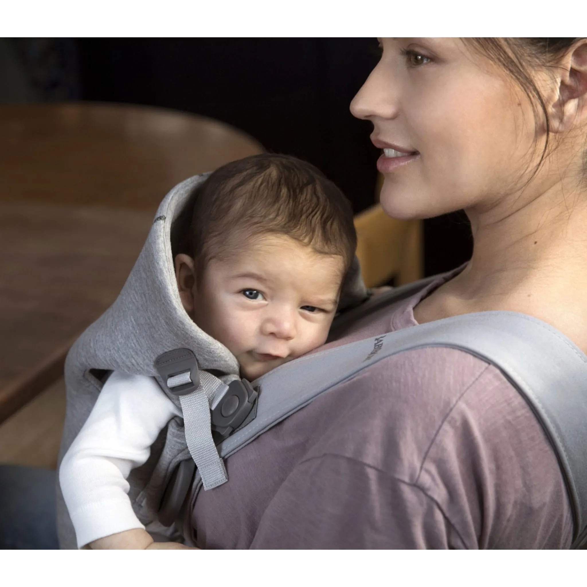 Babybjorn Porte-Bébé Mini 3D Jersey - Gris Light