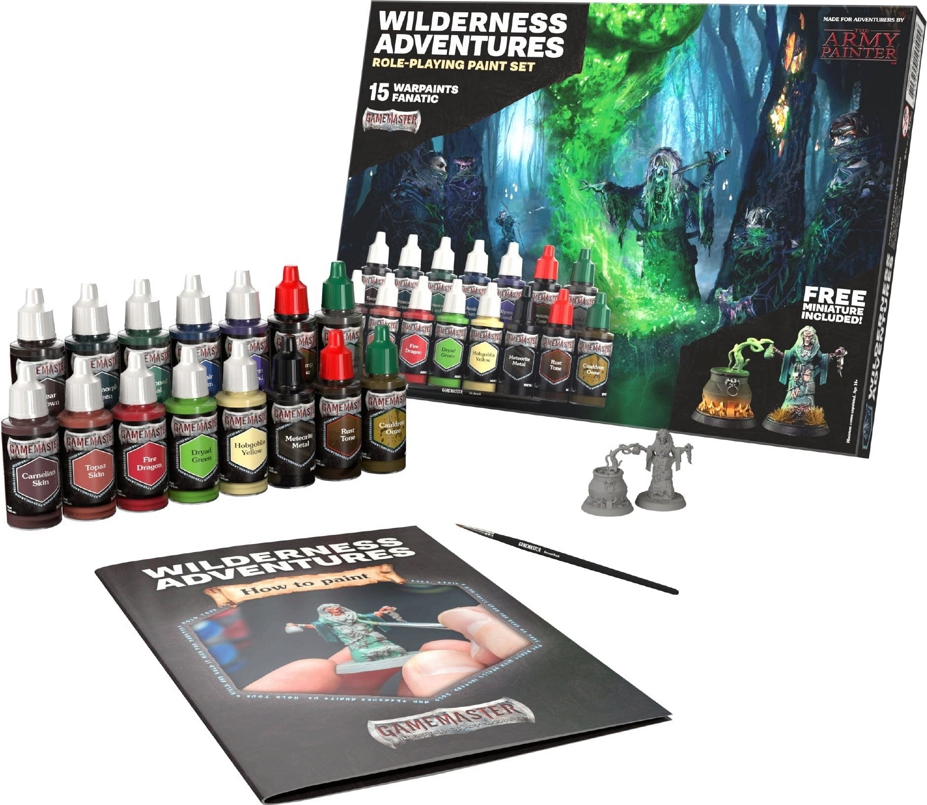 The Army Painter  GameMaster: Wilderness Adventures Role-Playing Paint Set    Komplettes Paint Set für Rollenspiel- & Tabletop-Miniaturen