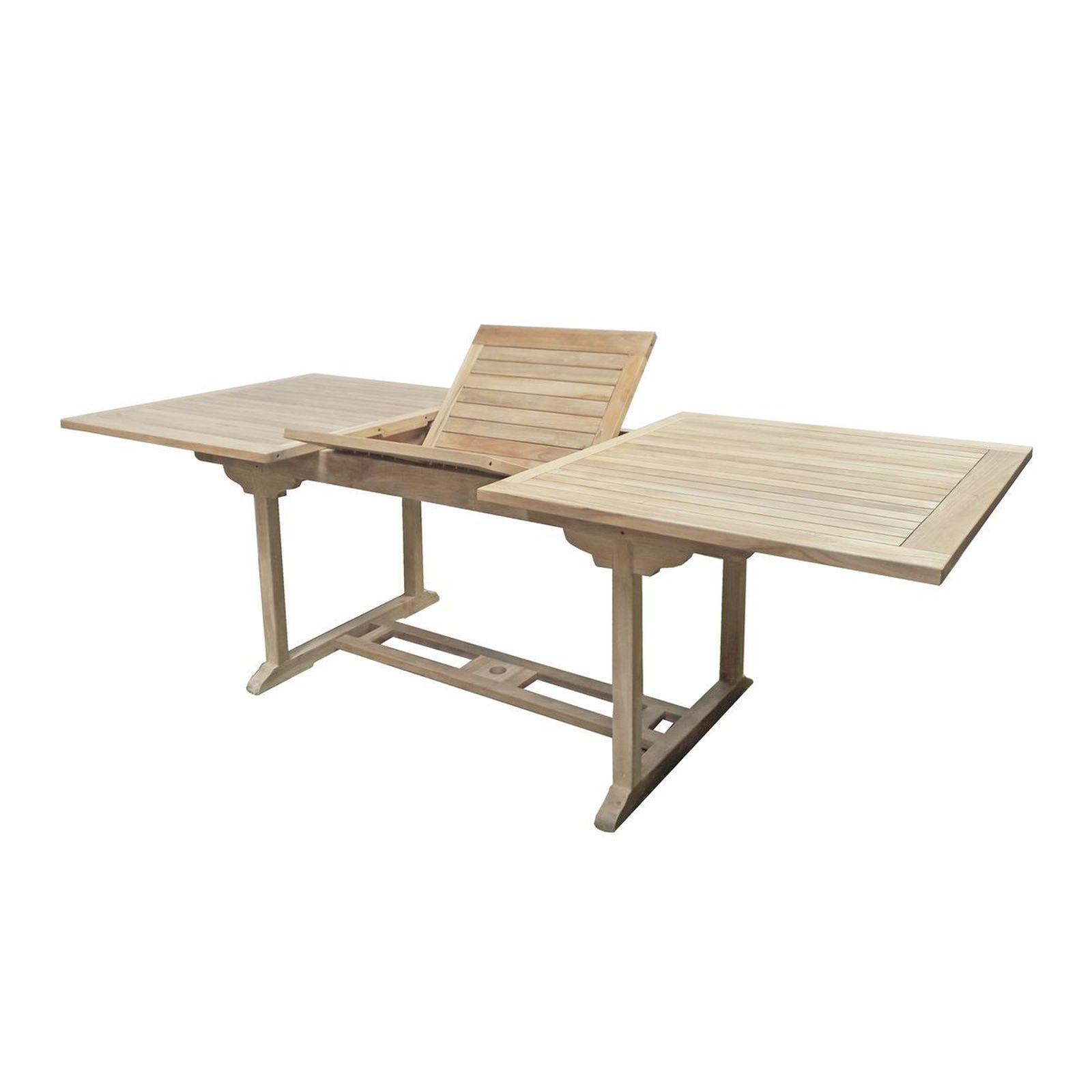 Gartentisch SOLO - Teak Massivholz - ausziehbar