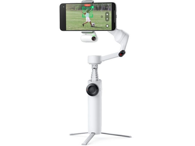 Insta360 Gimbal Flow 2 AI Tracker Bundle Smartphone-Gimbal mit KI-Tracker und LED-Licht