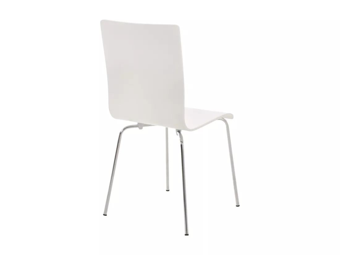 Lot de 8 Chaise de conférence - Bois & Antique - Blanc - PEPE
