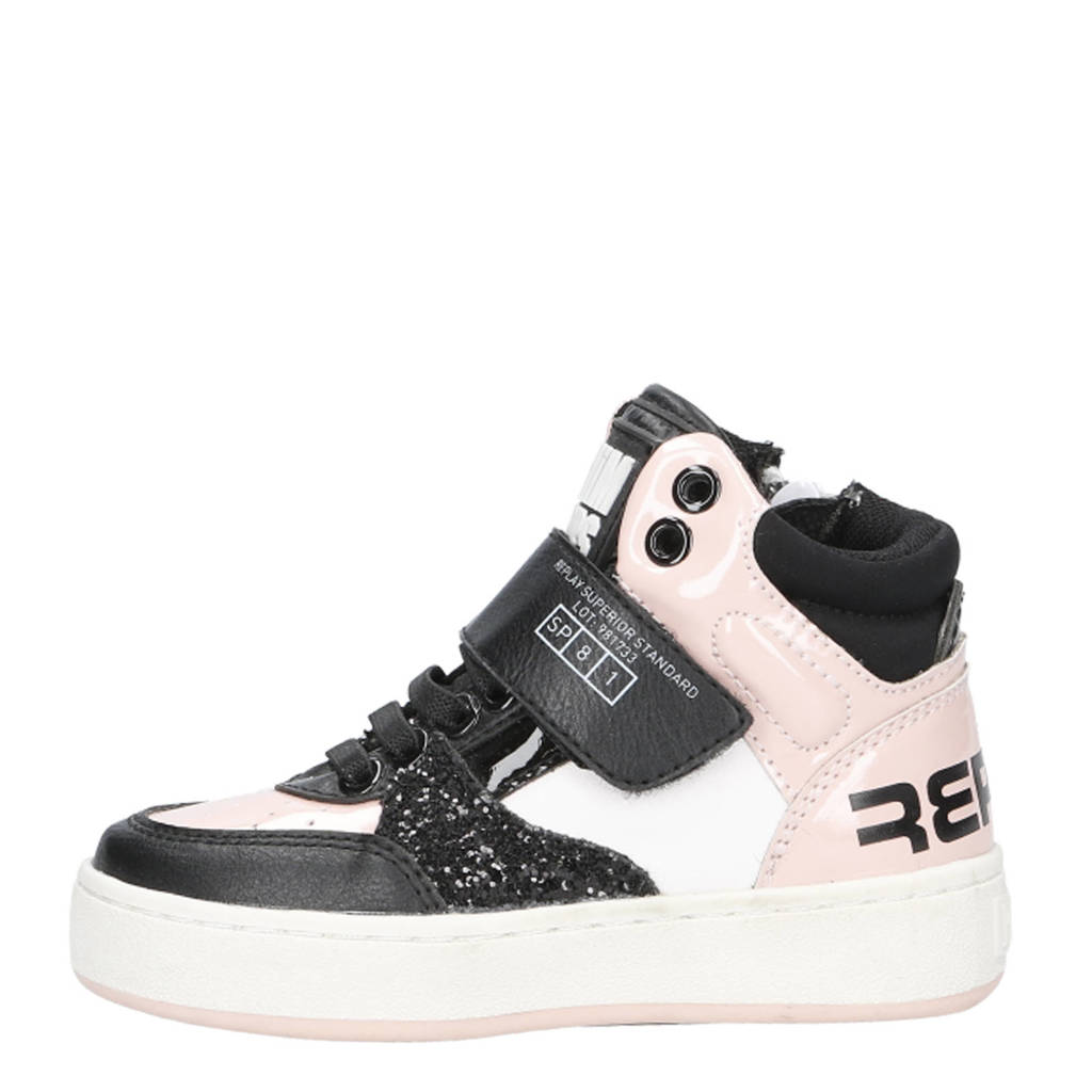REPLAY Cobrasneakers zwart/roze