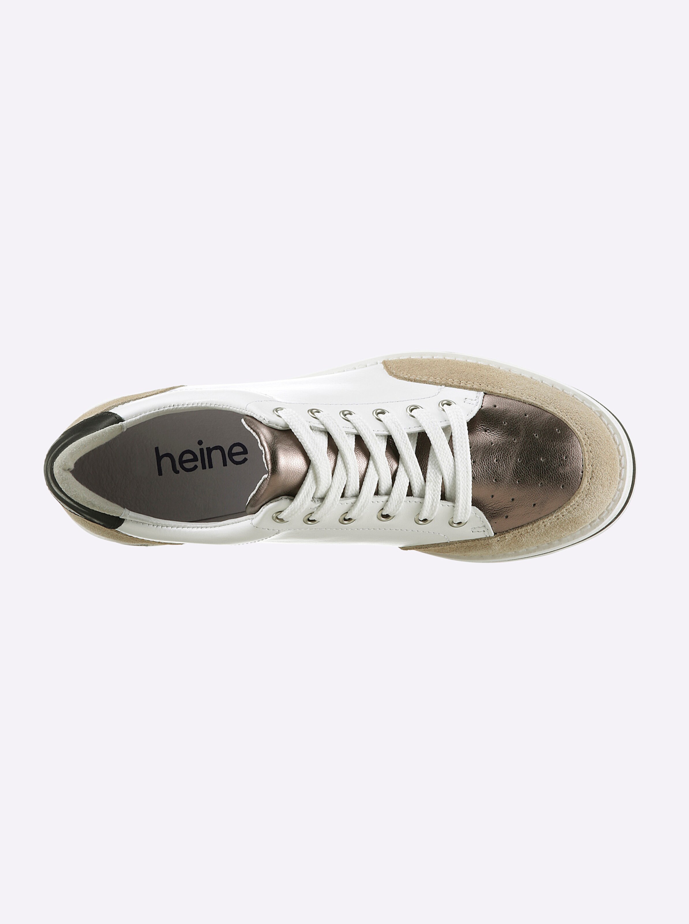 heine Sneaker in weiß-schwarz