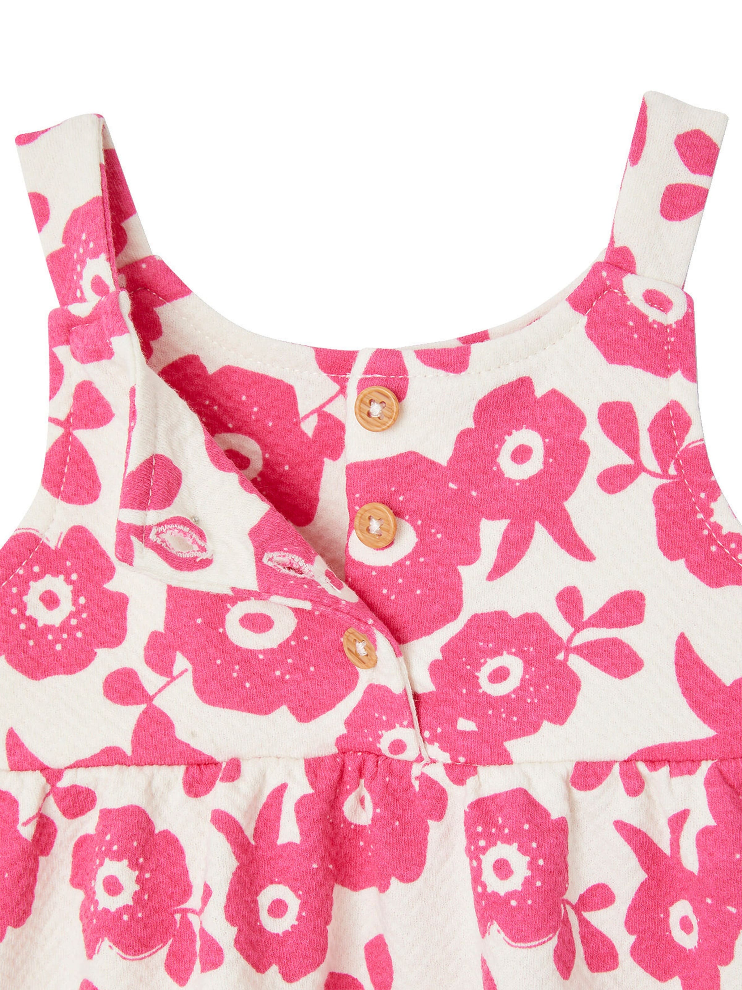 Vertbaudet Mädchen Baby Trägerkleid fuchsia