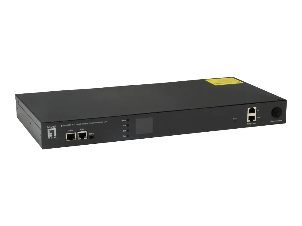 LevelOne IPS-1201E - Strømfordelingsenhed - AC 200 V - Ethernet - output-stikforbindelser: 12 (12 x IEC 60320 C13)