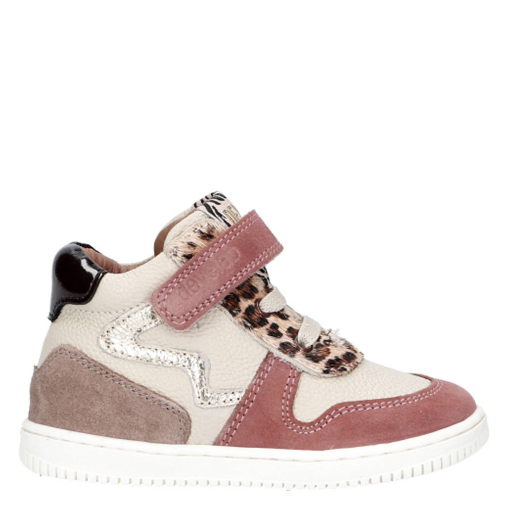 Develab leren sneakers oudroze