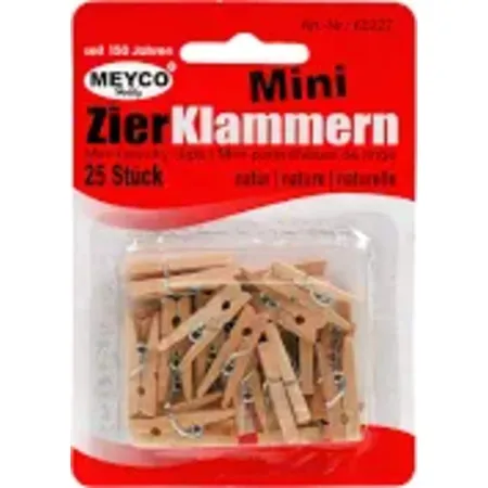 Meyco - MiniZier KlammernHolz 25 Stück