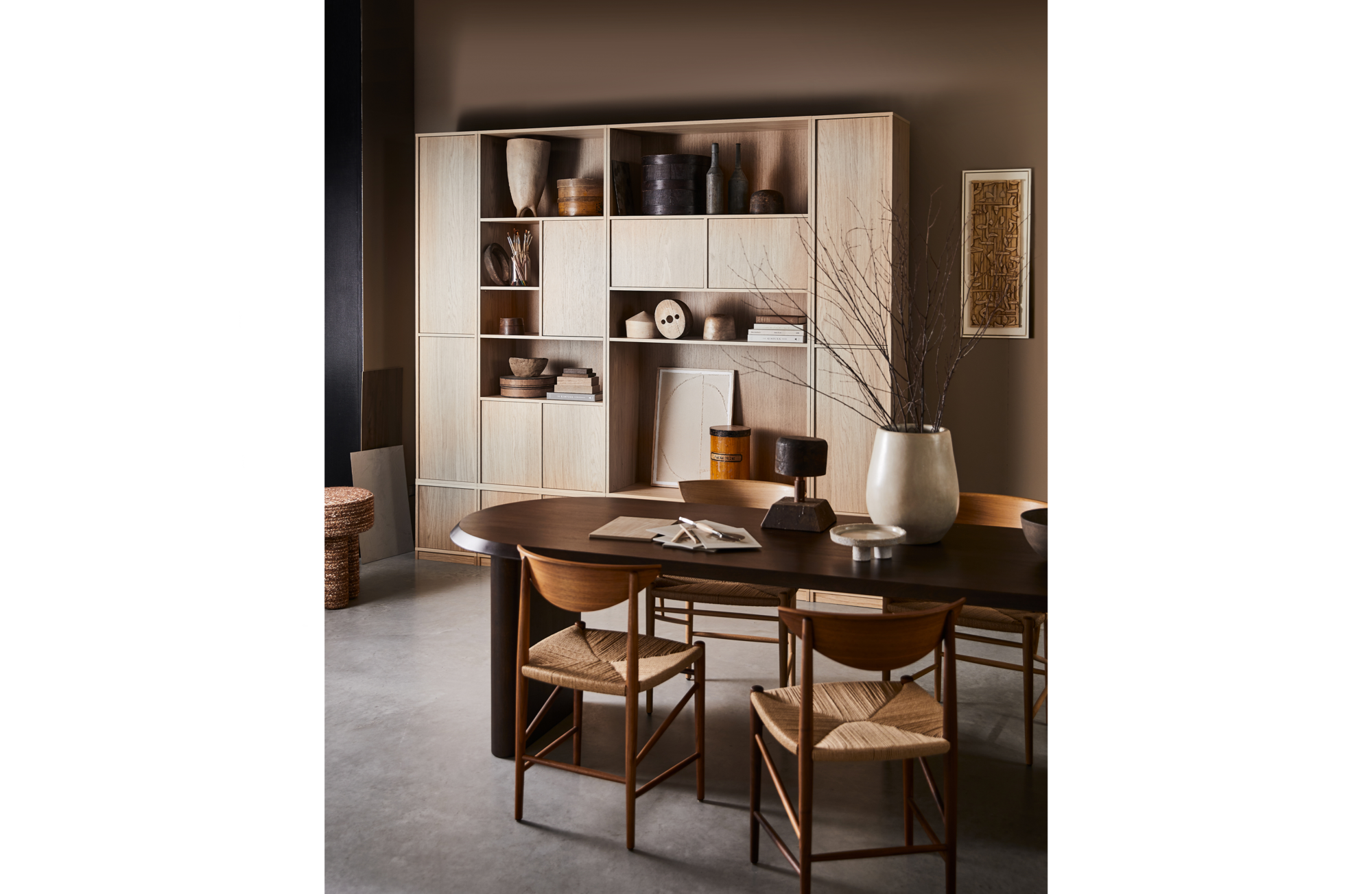 Eetkamertafel Ellips Ellips Eetkamertafel 90x180cm - Walnoot