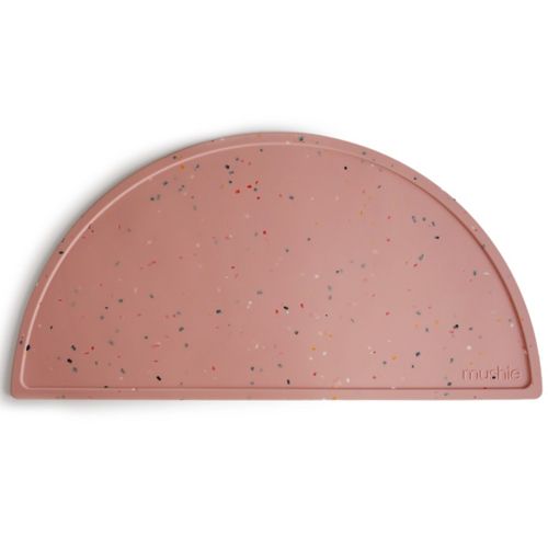 Mushie placemat confetti pink powder