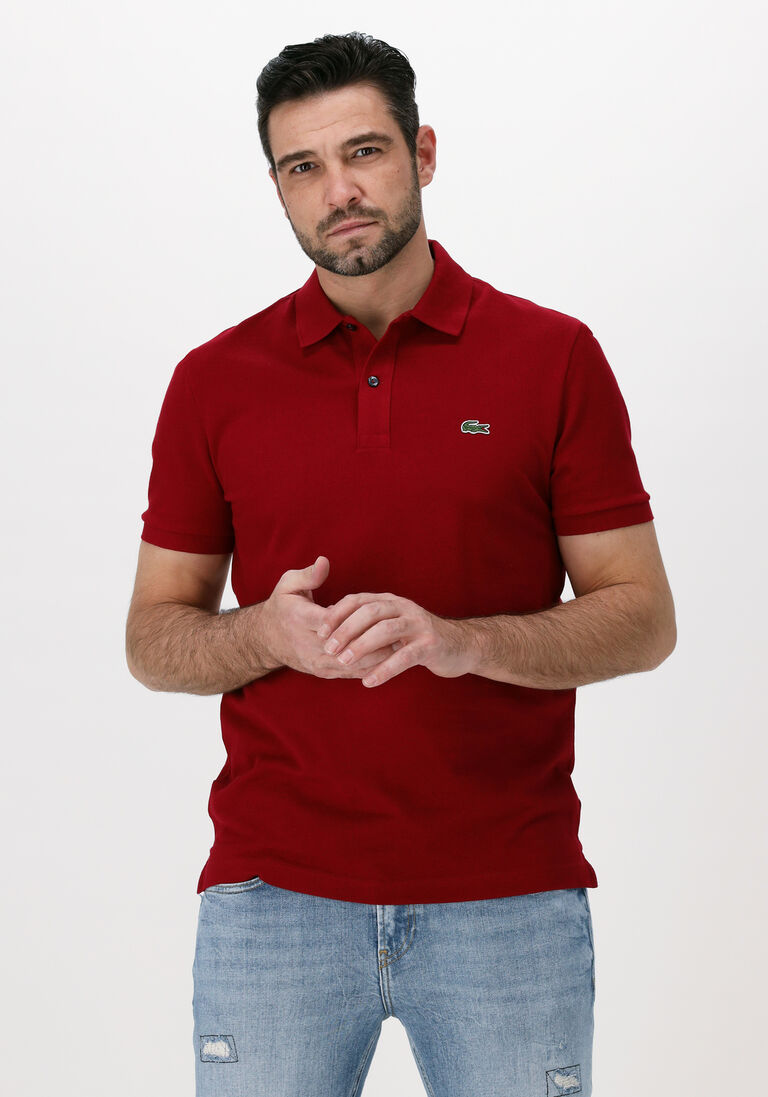 LACOSTE bordeaux lacoste polo 1hp3 men's s/s polo 1121