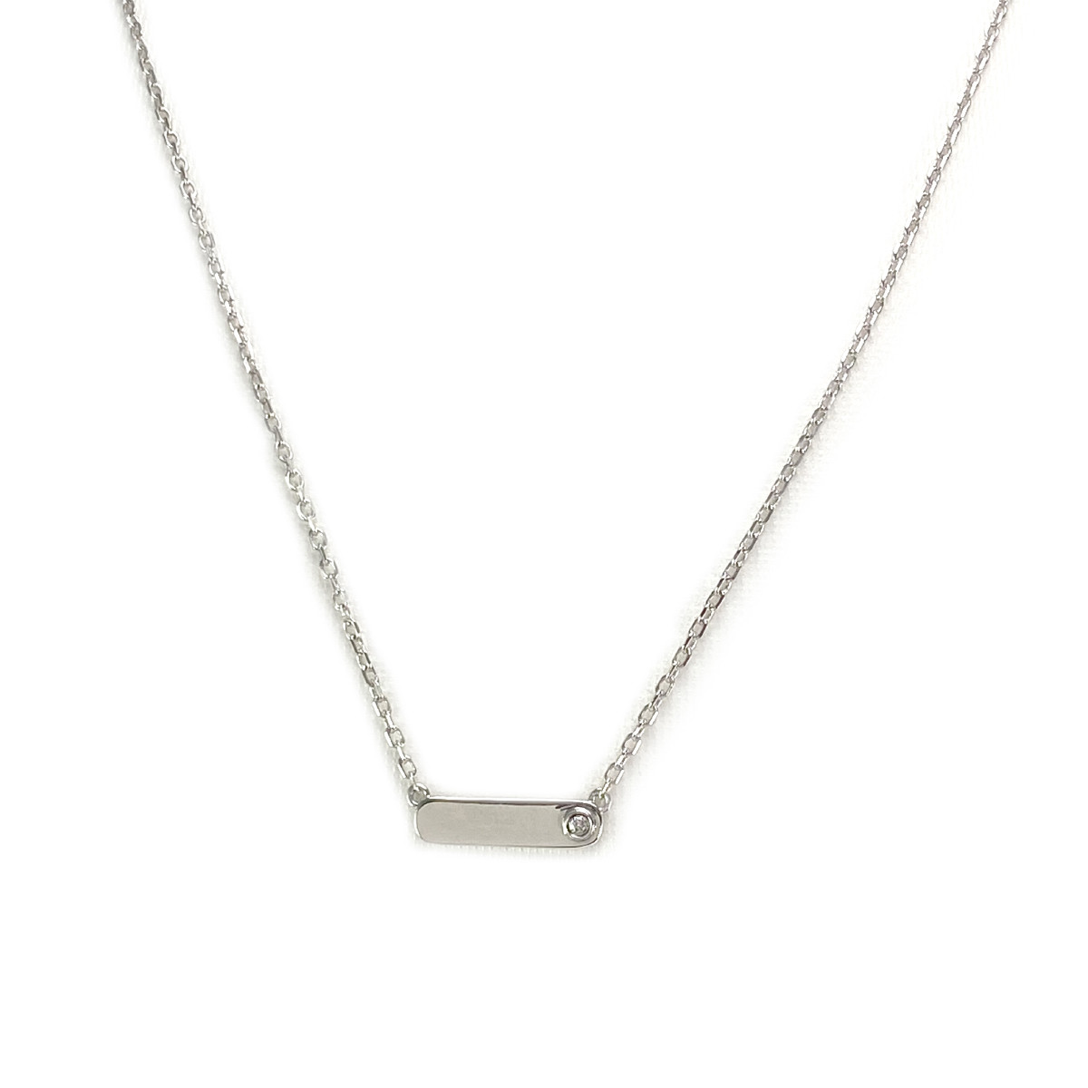 Collier LA GARCONNE d'occasion argent 925 diamant 38 à 43 cm