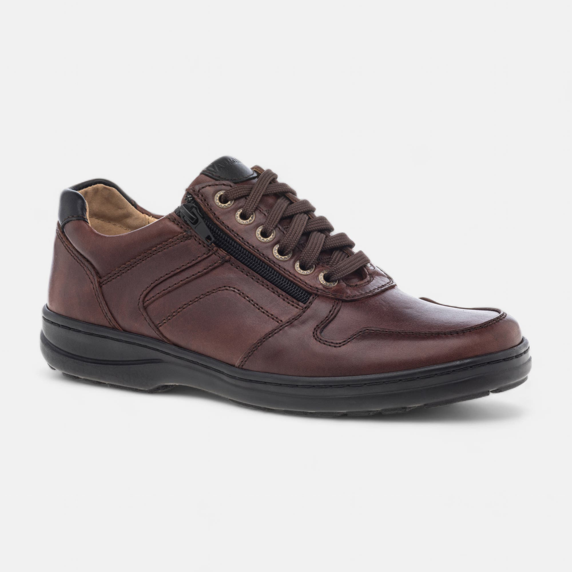 Derbies pieds sensibles Homme en cuir cognac