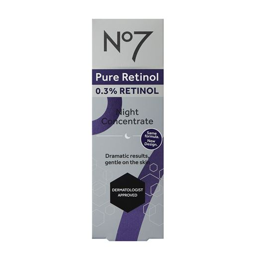 No7 Pure Retinol 0.3 Night Concentrate Creme, 30 ml