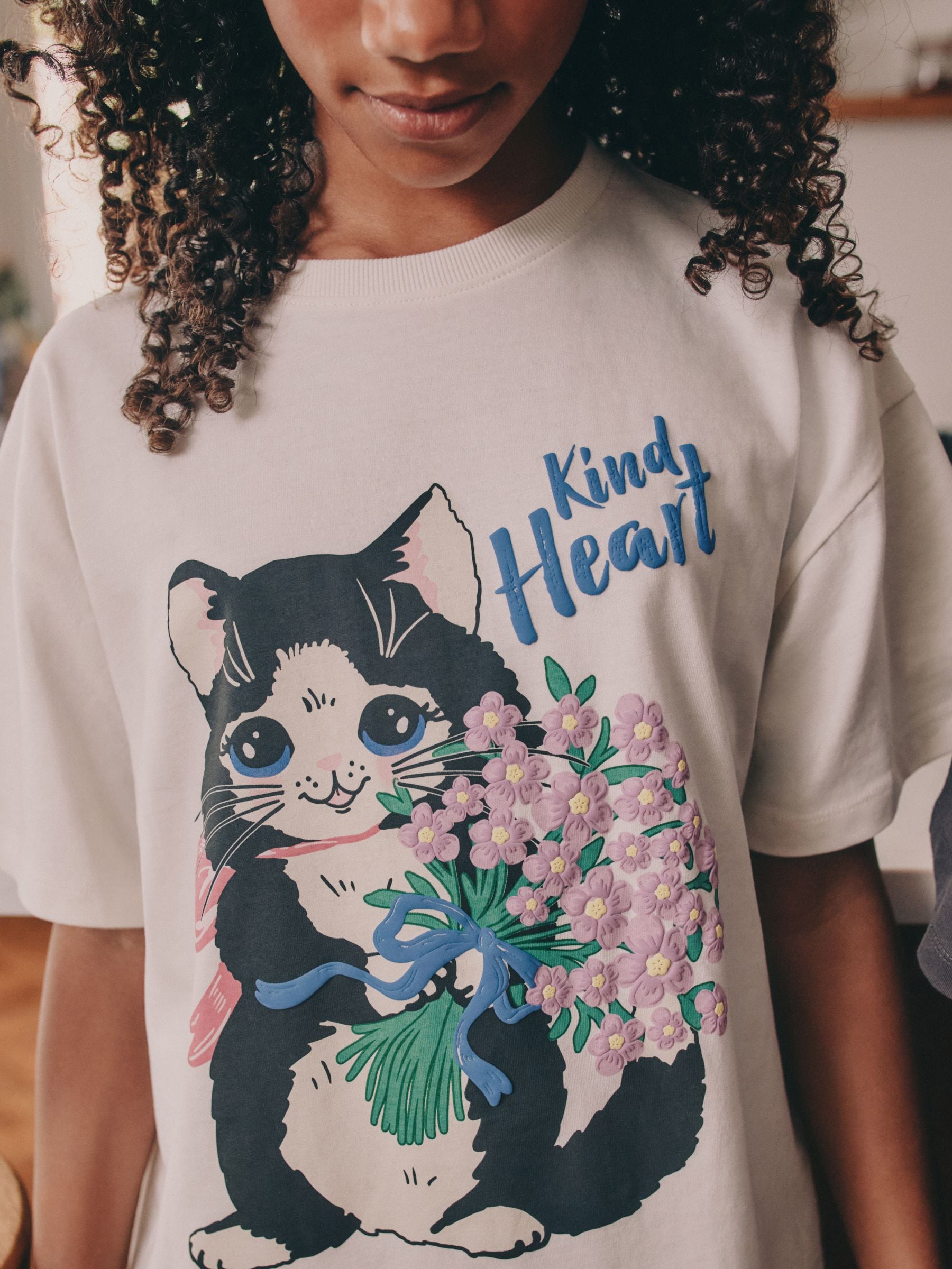 Charcoal Grey Cat Print - Verpakking van 2 pyjama's met joggingbroek (3 - 16 jr)