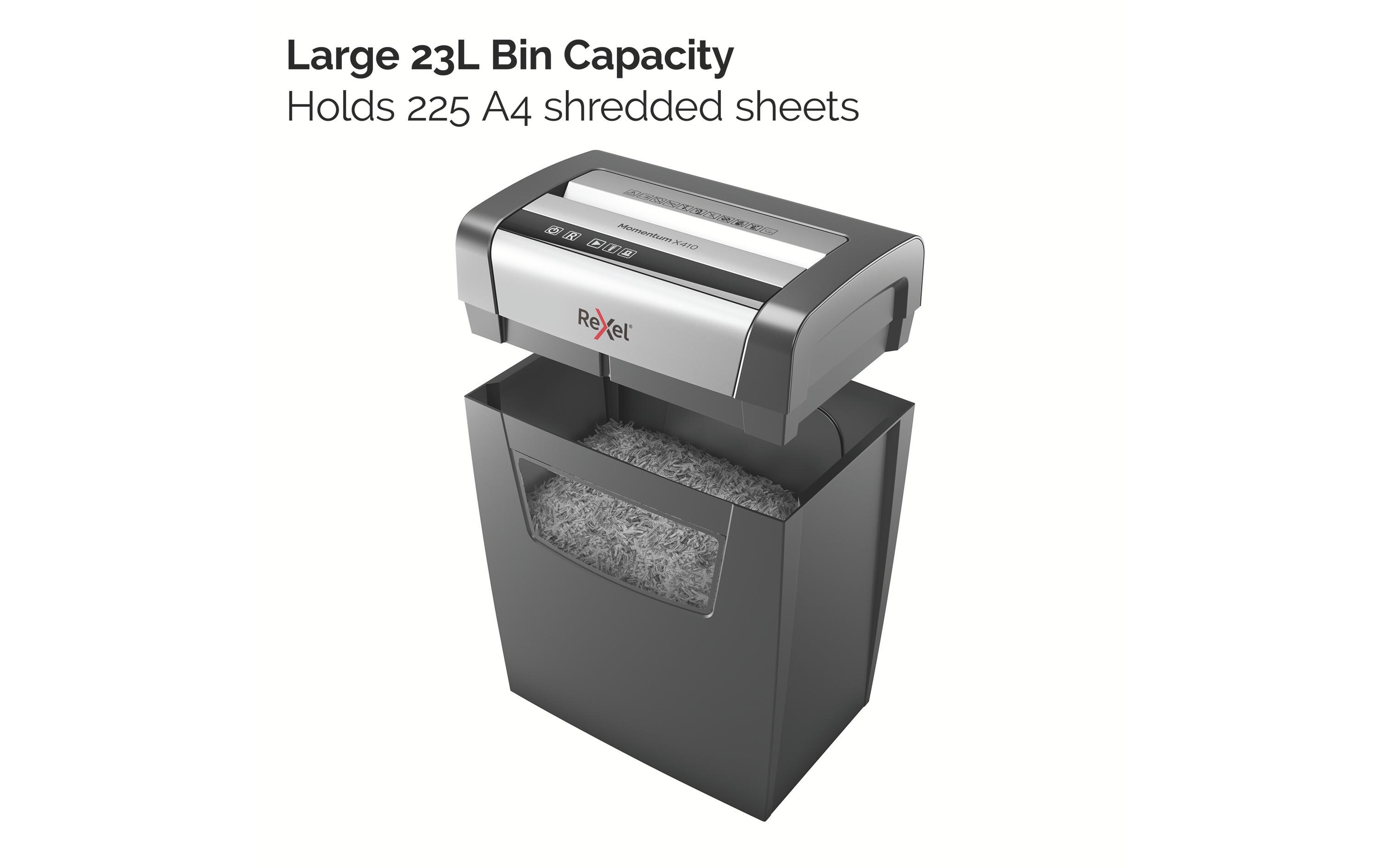 Aktenvernichter Momentum X410 P-4, 10 Seiten<br>Papierschredder